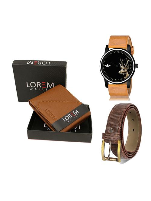 belt, wallet & watch gift combo - 19273982 - Very Small Image - 1