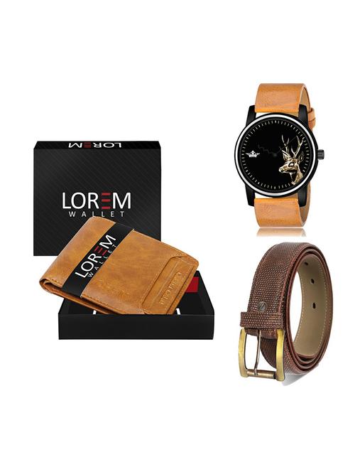 belt, wallet & watch gift combo - 19273986 - Very Small Image - 1