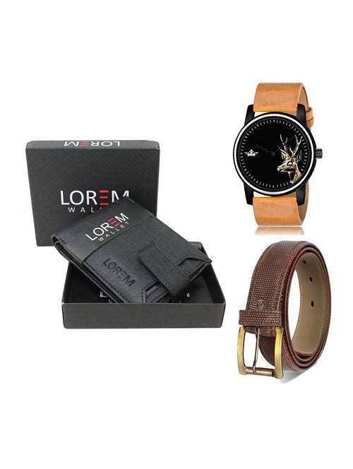 belt, wallet & watch gift combo - 19273988 - Very Small Image - 1