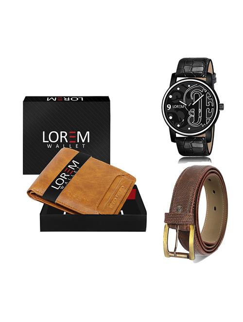 belt, wallet & watch gift combo - 19274031 - Very Small Image - 1