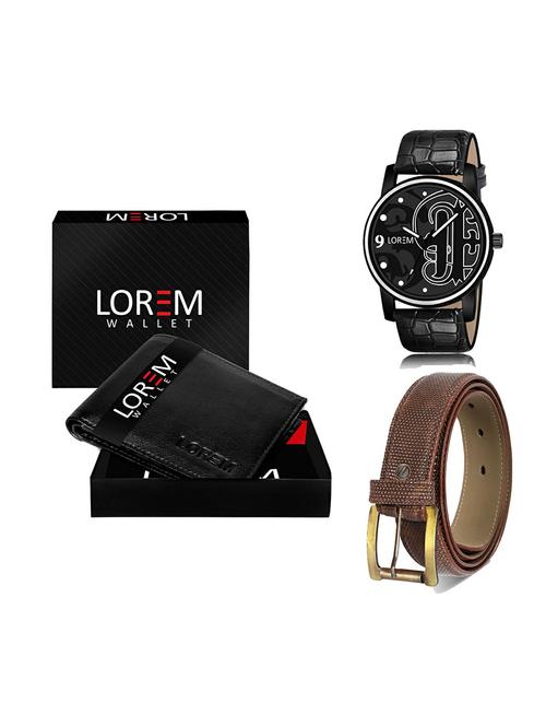 belt, wallet & watch gift combo - 19274040 - Very Small Image - 1