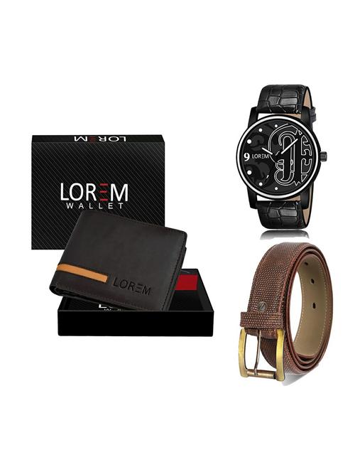 belt, wallet & watch gift combo - 19274068 - Very Small Image - 1