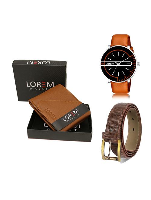 belt, wallet & watch gift combo - 19274072 - Very Small Image - 1