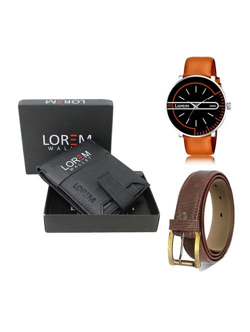 belt, wallet & watch gift combo - 19274078 - Very Small Image - 1