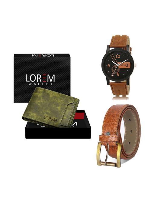 belt, wallet & watch gift combo - 19274266 - Very Small Image - 1