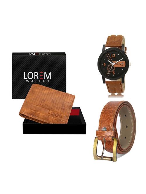 belt, wallet & watch gift combo - 19274279 - Very Small Image - 1