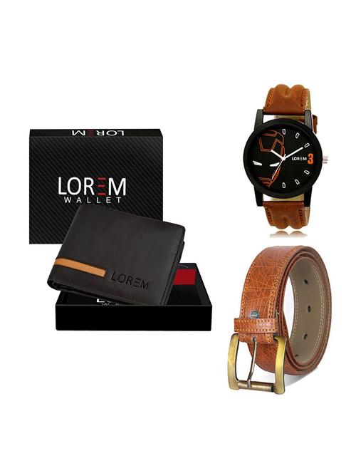 belt, wallet & watch gift combo - 19274428 - Very Small Image - 1