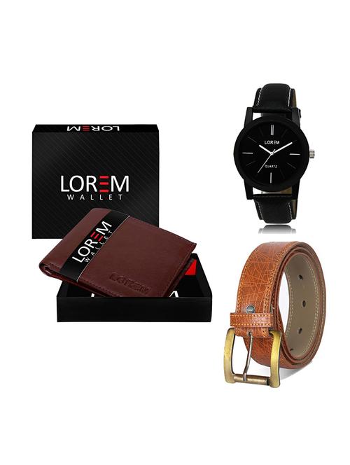 belt, wallet & watch gift combo - 19274444 - Very Small Image - 1