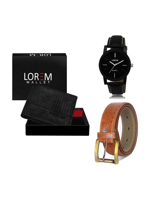 belt, wallet & watch gift combo - 19274461 - Very Small Image - 1
