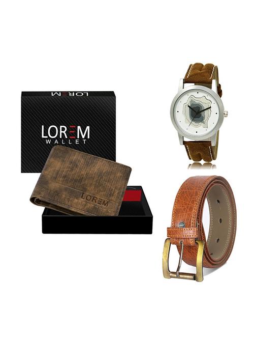 belt, wallet & watch gift combo - 19274638 - Very Small Image - 1