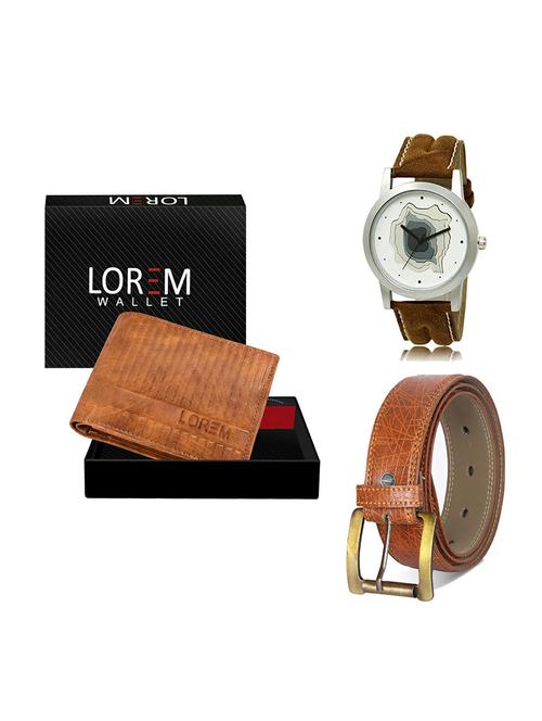 belt, wallet & watch gift combo - 19274639 - Very Small Image - 1