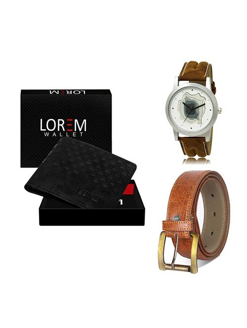 belt, wallet & watch gift combo - 19274649 - Very Small Image - 1