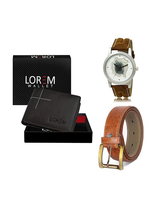 belt, wallet & watch gift combo - 19274651 - Very Small Image - 1