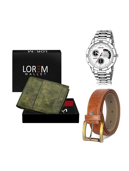 belt, wallet & watch gift combo - 19274673 - Very Small Image - 1