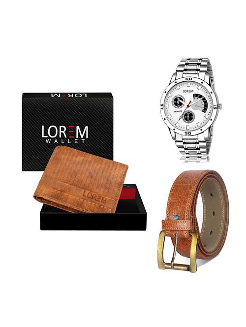 belt, wallet & watch gift combo - 19274684 - Very Small Image - 1