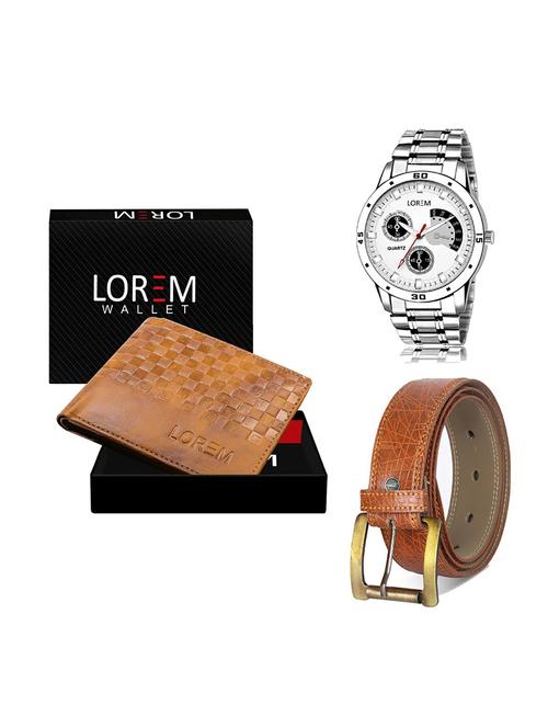 belt, wallet & watch gift combo - 19274692 - Very Small Image - 1