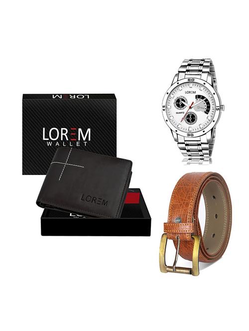 belt, wallet & watch gift combo - 19274696 - Very Small Image - 1