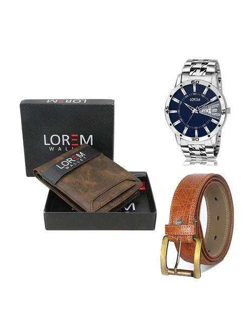 belt, wallet & watch gift combo - 19274705 - Very Small Image - 1