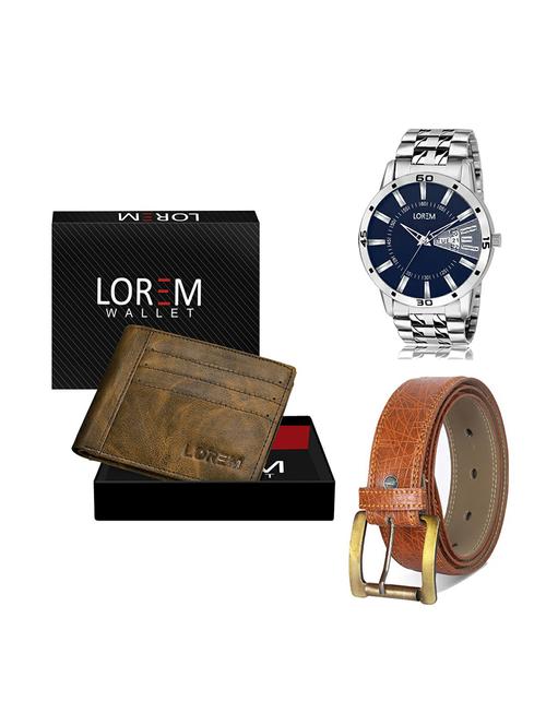 belt, wallet & watch gift combo - 19274719 - Very Small Image - 1