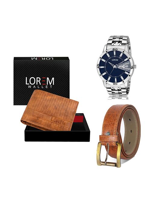 belt, wallet & watch gift combo - 19274729 - Very Small Image - 1