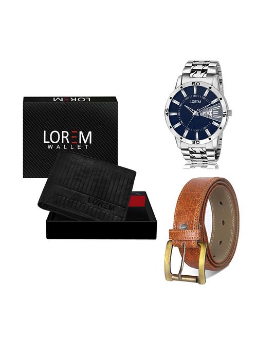 belt, wallet & watch gift combo - 19274731 - Very Small Image - 1