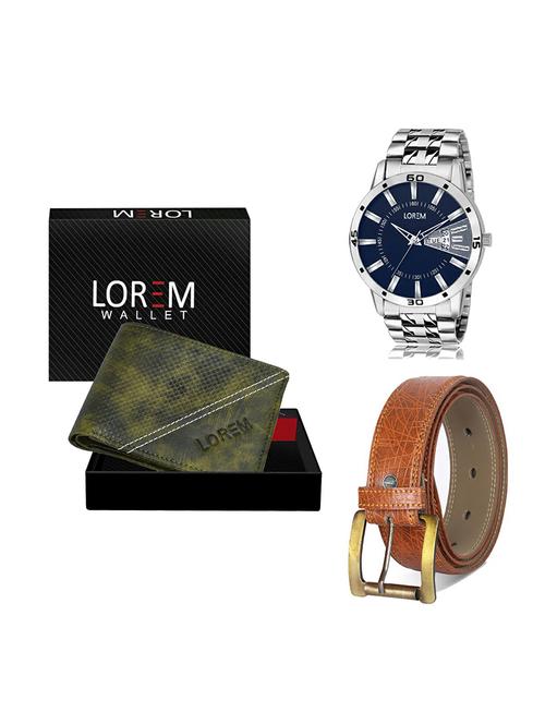 belt, wallet & watch gift combo - 19274734 - Very Small Image - 1