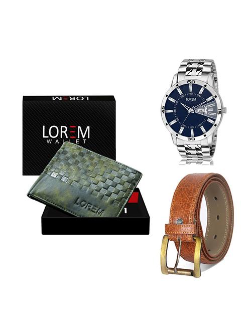belt, wallet & watch gift combo - 19274738 - Very Small Image - 1
