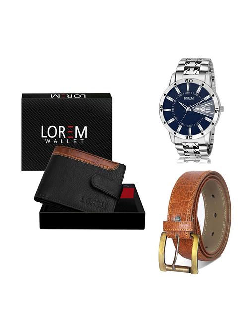 belt, wallet & watch gift combo - 19274745 - Very Small Image - 1