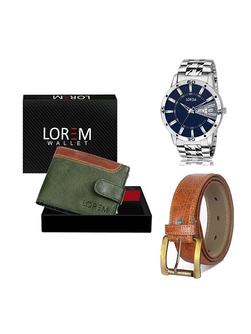 belt, wallet & watch gift combo - 19274746 - Very Small Image - 1