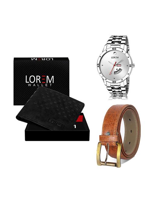 belt, wallet & watch gift combo - 19274784 - Very Small Image - 1