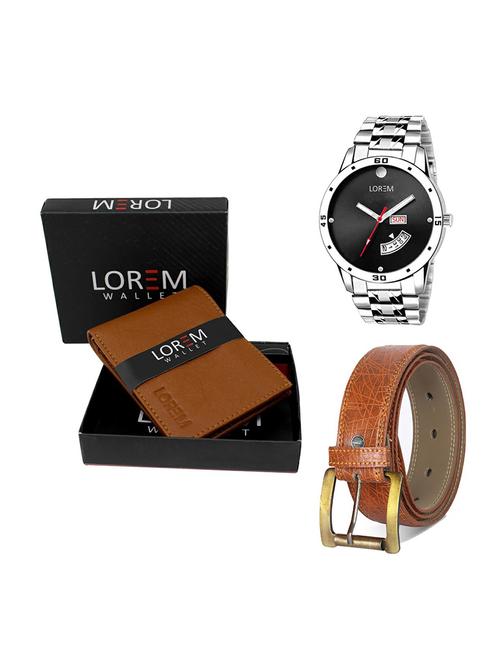 belt, wallet & watch gift combo - 19274793 - Very Small Image - 1