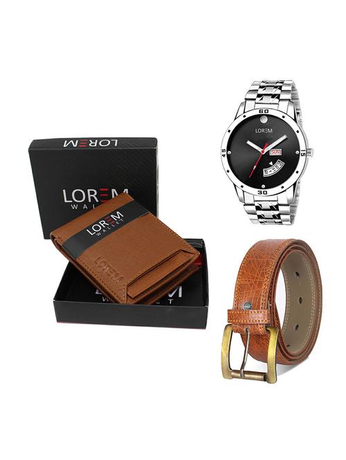 belt, wallet & watch gift combo - 19274794 - Very Small Image - 1