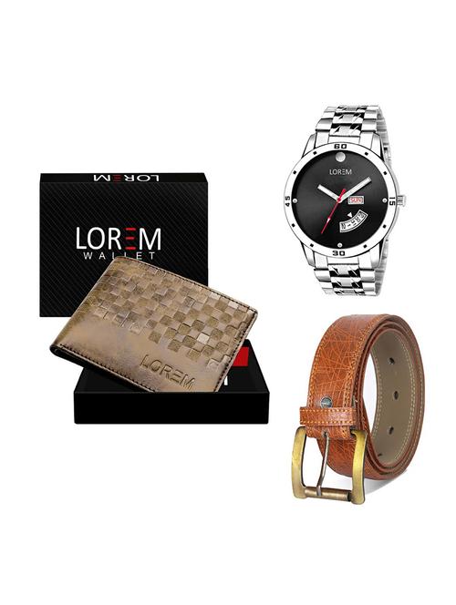 belt, wallet & watch gift combo - 19274826 - Very Small Image - 1
