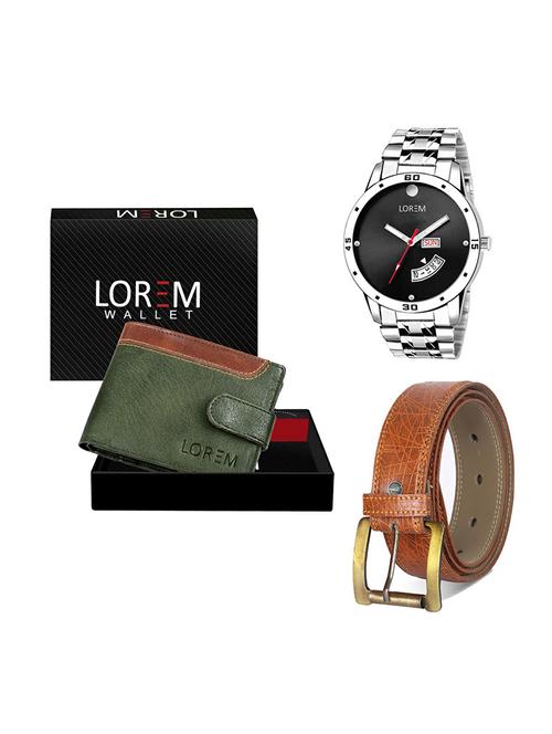 belt, wallet & watch gift combo - 19274836 - Very Small Image - 1