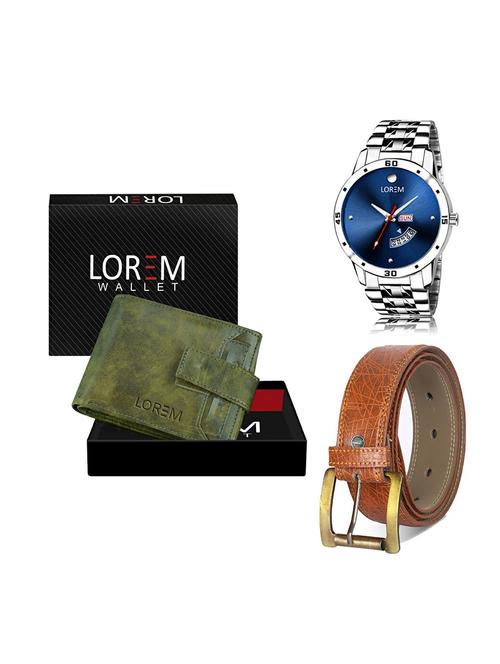 belt, wallet & watch gift combo - 19274857 - Very Small Image - 1
