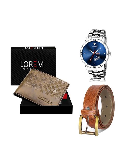 belt, wallet & watch gift combo - 19274871 - Very Small Image - 1