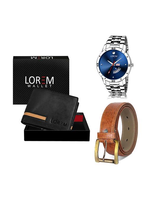 belt, wallet & watch gift combo - 19274877 - Very Small Image - 1