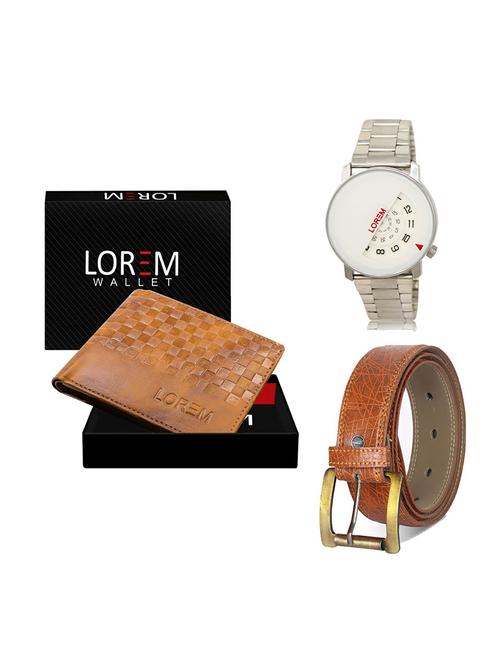 belt, wallet & watch gift combo - 19274917 - Very Small Image - 1