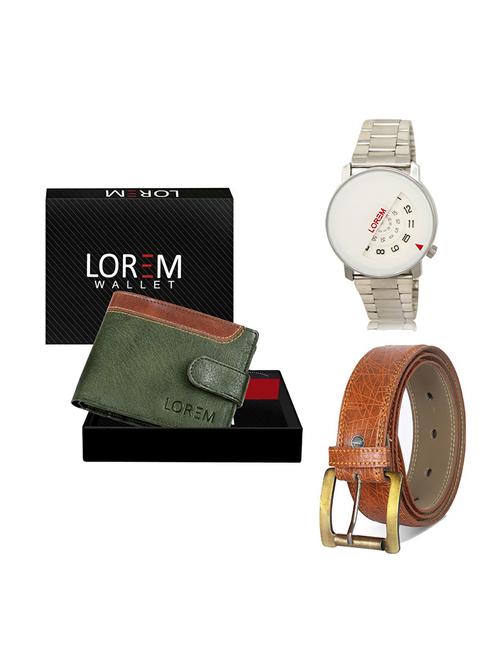 belt, wallet & watch gift combo - 19274926 - Very Small Image - 1
