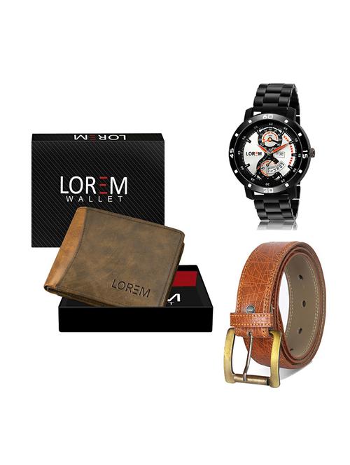 belt, wallet & watch gift combo - 19274951 - Very Small Image - 1
