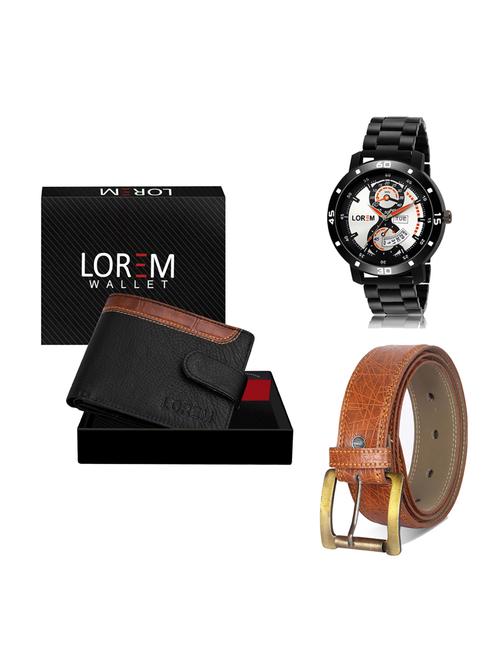belt, wallet & watch gift combo - 19274970 - Very Small Image - 1