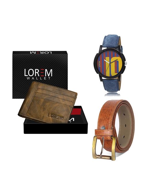 belt, wallet & watch gift combo - 19274989 - Very Small Image - 1
