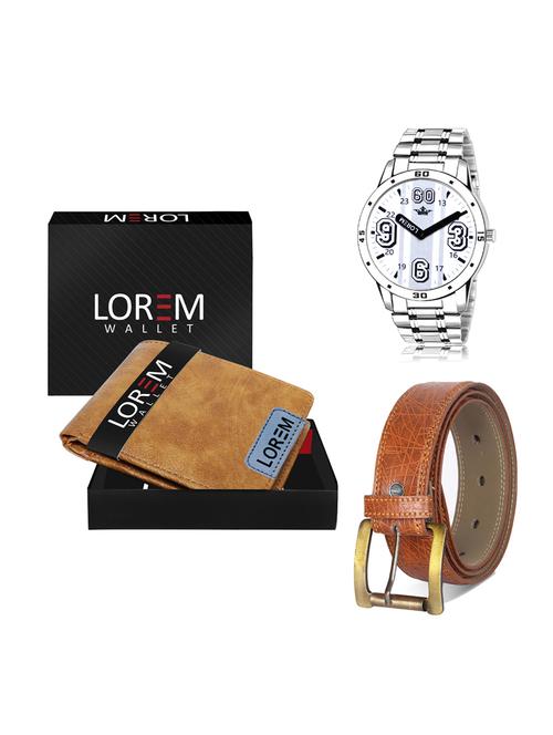 belt, wallet & watch gift combo - 19275071 - Very Small Image - 1