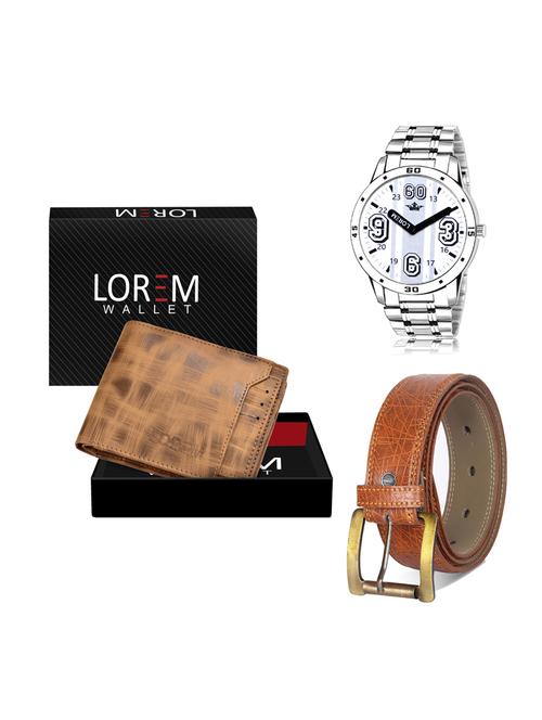 belt, wallet & watch gift combo - 19275081 - Very Small Image - 1
