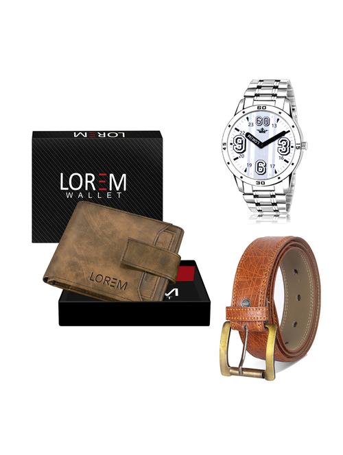 belt, wallet & watch gift combo - 19275083 - Very Small Image - 1