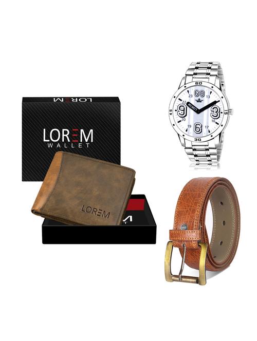 belt, wallet & watch gift combo - 19275086 - Very Small Image - 1