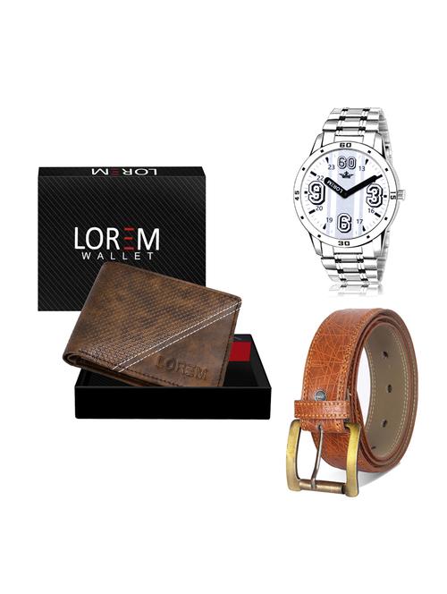 belt, wallet & watch gift combo - 19275092 - Very Small Image - 1
