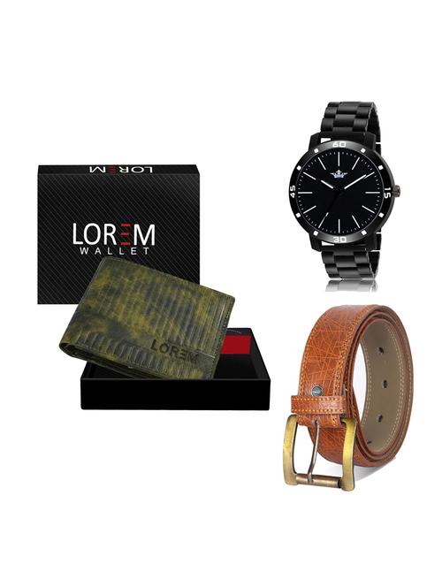 belt, wallet & watch gift combo - 19275135 - Very Small Image - 1