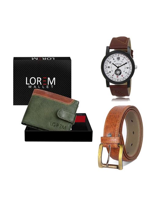 belt, wallet & watch gift combo - 19275241 - Very Small Image - 1