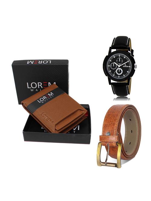 belt, wallet & watch gift combo - 19275244 - Very Small Image - 1